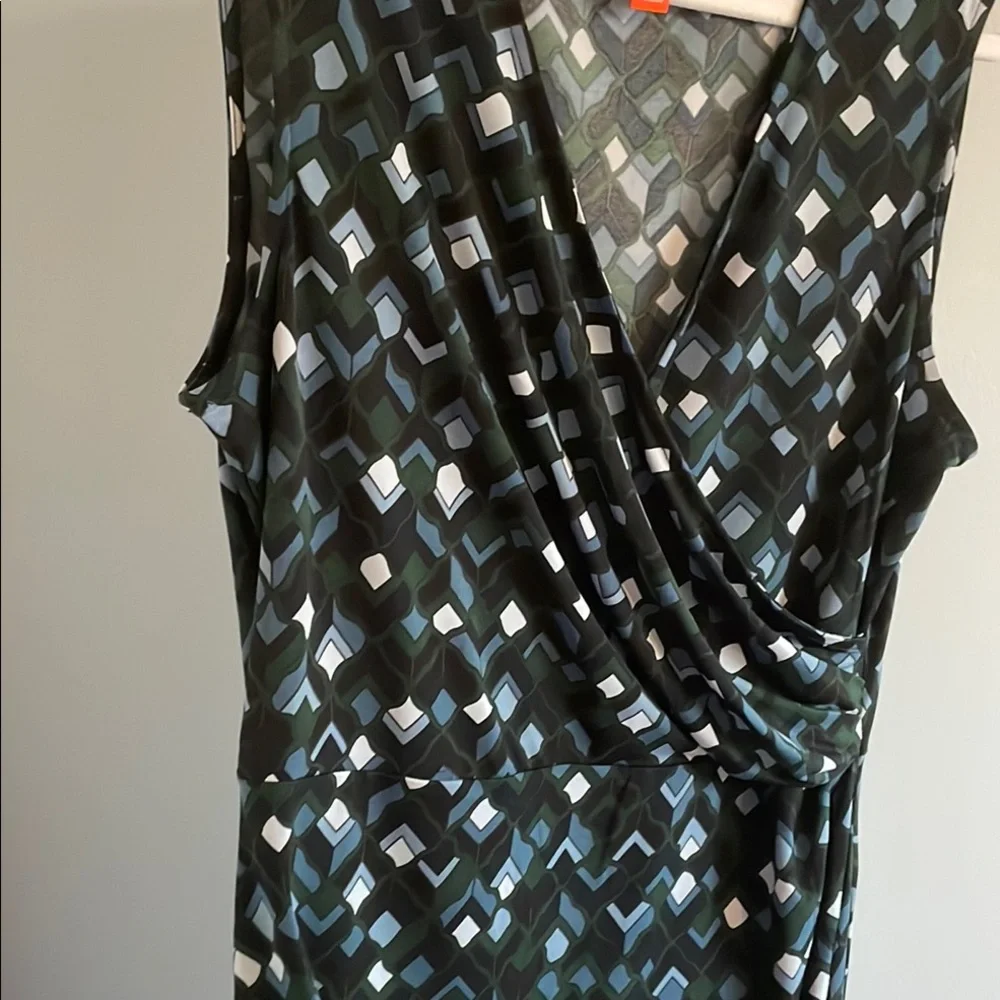 🇨🇦 Joe Fresh Geometric Patterned Black Sleeveless Dress, women's size M - Picture 6 of 15